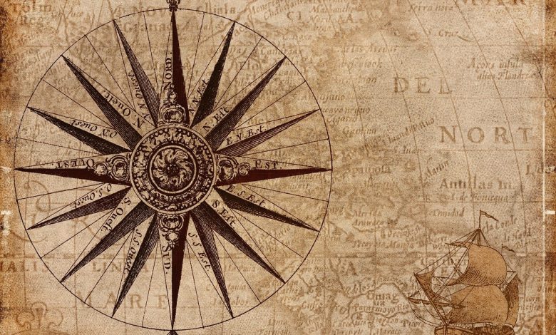compass nautical vintage map 3408928