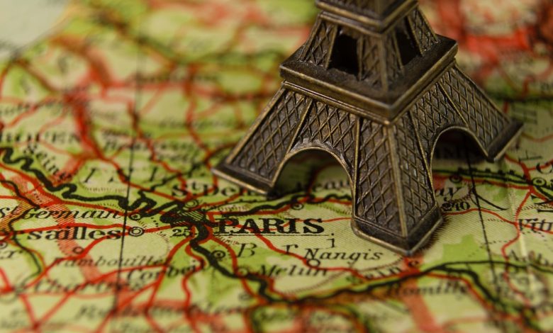 eiffel tower france landmark map 1839974
