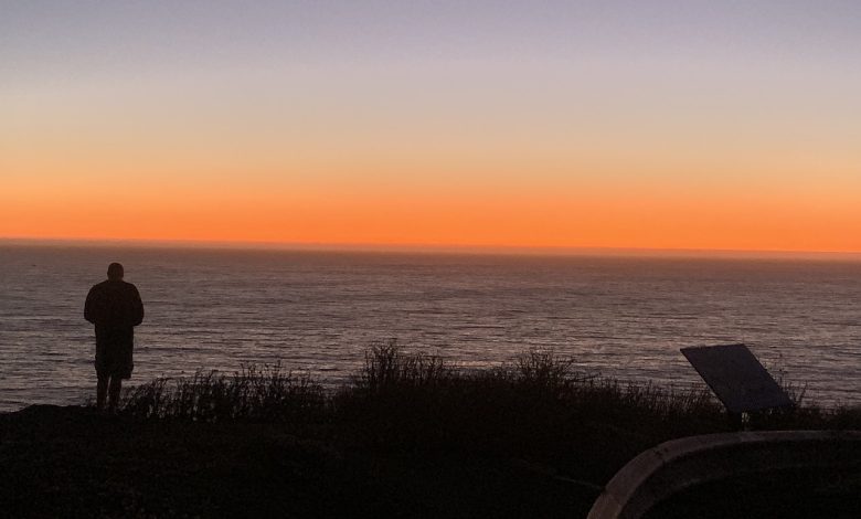 model sunset ocean horizon sun 5435296